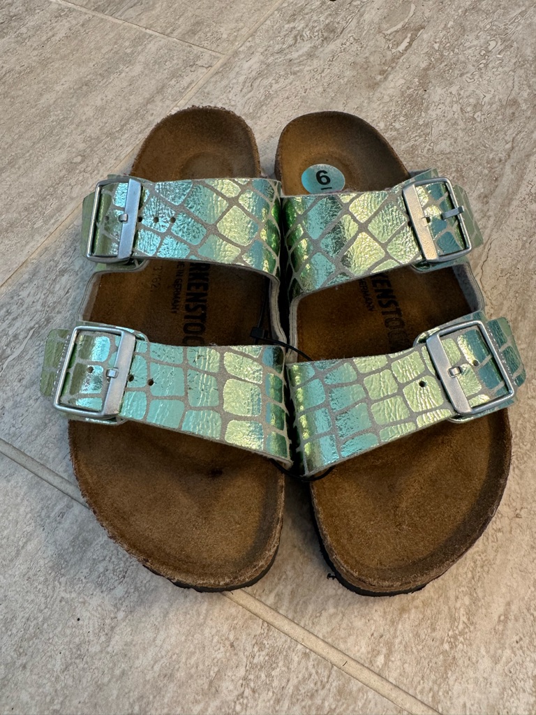 Birkenstock Gator Green Arizona Sandals